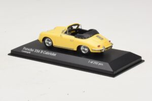 Porsche 356 B Cabriolet Galben Minichamps 1:43 400064334 Metal - imaginea 3 din 4