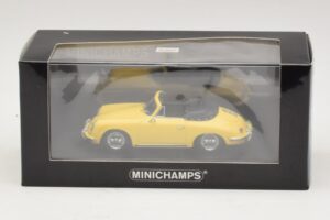 Porsche 356 B Cabriolet Galben Minichamps 1:43 400064334 Metal - imaginea 4 din 4