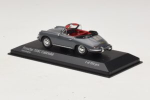 Porsche 356C Cabriolet Gri Minichamps 1:43 430062339 Metal - imaginea 3 din 4