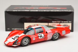 Porsche 906 LH Squadra Tartaruga #40 D. Spoerry / R. Steinemann 12 Hours of Sebring 1967 Minichamps 1:18 100676140 Metal - imaginea 8 din 8