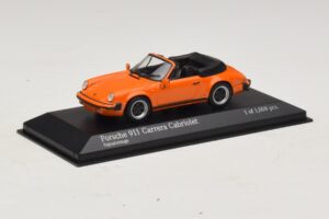 Porsche 911 930 Carrera Cabriolet Portocaliu Minichamps 1:43 430062038 Metal - imaginea 2 din 4