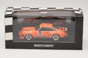 Porsche 911 934 Jagermeister #12 H. Kelleners DRM Nurburgring 1976 Minichamps 1:43 400766412 Metal - imaginea 4 din 4