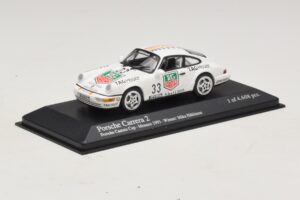 Porsche 911 964 Carrera 2 #33 M. Hakkinen Monaco Carrera Cup Winner 1993 Minichamps 1:43 430936033 Metal - imaginea 2 din 4