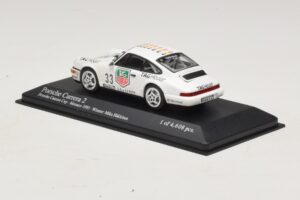Porsche 911 964 Carrera 2 #33 M. Hakkinen Monaco Carrera Cup Winner 1993 Minichamps 1:43 430936033 Metal - imaginea 3 din 4