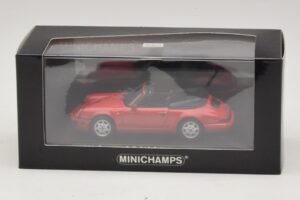 Porsche 911 964 Carrera 2 Cabriolet Roșu Minichamps 1:43 430067330 Metal - imaginea 4 din 4