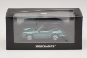 Porsche 911 964 Carrera 2 Cabriolet Turcoaz Minichamps 1:43 430067332 Metal - imaginea 4 din 4