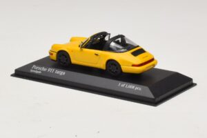 Porsche 911 964 Targa Galben Minichamps 1:43 400061367 Metal - imaginea 3 din 4