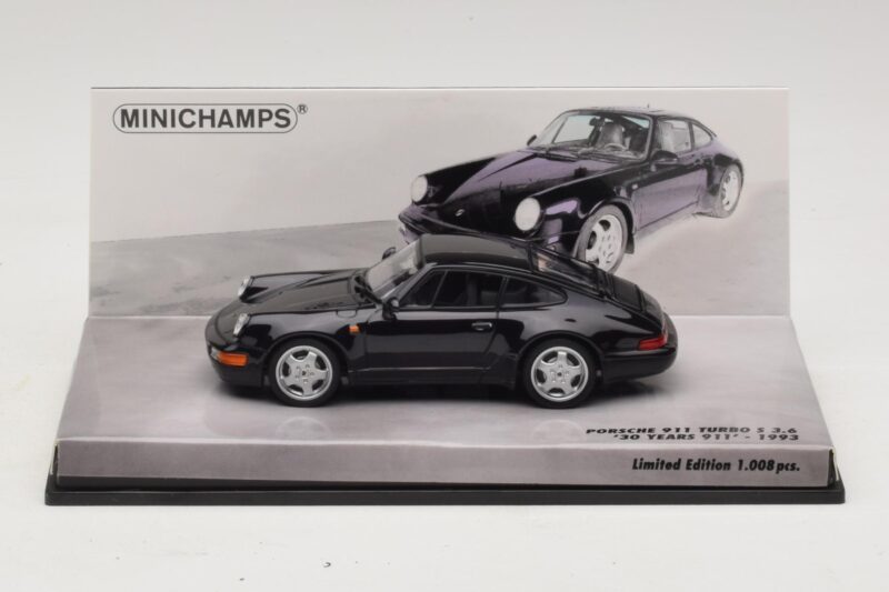 Porsche 911 964 Turbo S 3.6 Aniversar 30 De Ani Negru Minichamps 1:43 436069171 Metal