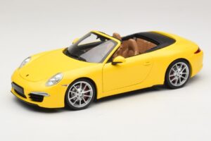 Porsche 911 991 Carrera S Cabriolet Galben Minichamps 1:18 100061031 Metal