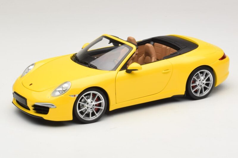 Porsche 911 991 Carrera S Cabriolet Galben Minichamps 1:18 100061031 Metal