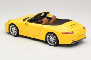 Porsche 911 991 Carrera S Cabriolet Galben Minichamps 1:18 100061031 Metal - imaginea 7 din 8