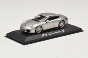 Porsche 911 991 Carrera S Argintiu Metalizat Minichamps 1:43 WAP0200130C Metal - imaginea 2 din 4