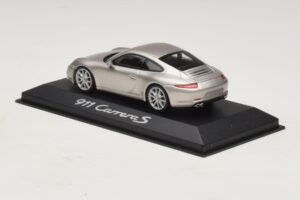 Porsche 911 991 Carrera S Argintiu Metalizat Minichamps 1:43 WAP0200130C Metal - imaginea 3 din 4