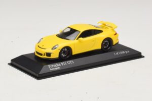Porsche 911 991 GT3 Galben Minichamps 1:43 410062021 Metal - imaginea 2 din 4