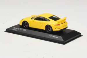 Porsche 911 991 GT3 Galben Minichamps 1:43 410062021 Metal - imaginea 3 din 4