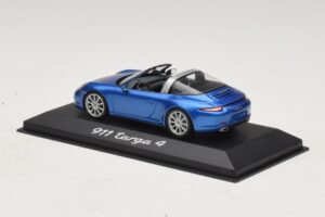 Porsche 911 991 Targa Albastru Metalizat Minichamps 1:43 WAP0200350E Metal - imaginea 3 din 4