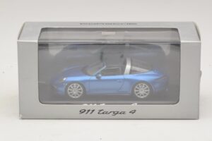 Porsche 911 991 Targa Albastru Metalizat Minichamps 1:43 WAP0200350E Metal - imaginea 4 din 4