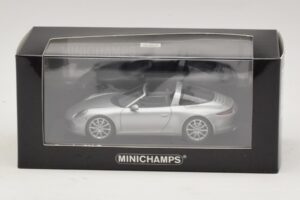 Porsche 911 991 Targa Argintiu Minichamps 1:43 410062442 Metal - imaginea 4 din 4