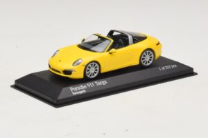 Porsche 911 991 Targa Galben Minichamps 1:43 410062441 Metal - imaginea 2 din 4