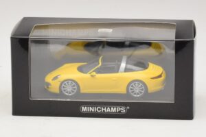 Porsche 911 991 Targa Galben Minichamps 1:43 410062441 Metal - imaginea 4 din 4