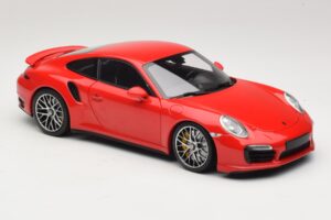 Porsche 911 991 Turbo S Roșu Minichamps 1:18 110062320 Metal - imaginea 6 din 8
