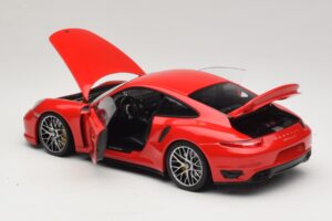 Porsche 911 991 Turbo S Roșu Minichamps 1:18 110062320 Metal - imaginea 5 din 8