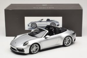 Porsche 911 992 Targa 4 GTS Argintiu Minichamps 1:18 WAP0211460RTRG Metal - imaginea 6 din 6