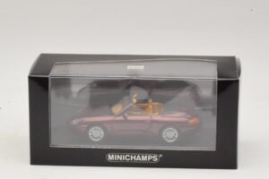 Porsche 911 996 Cabriolet Roșu Metalizat Minichamps 1:43 400061092 Metal - imaginea 4 din 4