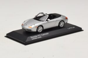 Porsche 911 996 Cabriolet Argintiu Metalizat Minichamps 1:43 400061091 Metal - imaginea 2 din 4