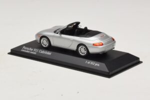 Porsche 911 996 Cabriolet Argintiu Metalizat Minichamps 1:43 400061091 Metal - imaginea 3 din 4