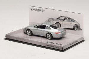 Porsche 911 996 Carrera Aniversar 40 De Ani Argintiu Minichamps 1:43 436061070 Metal - imaginea 3 din 5