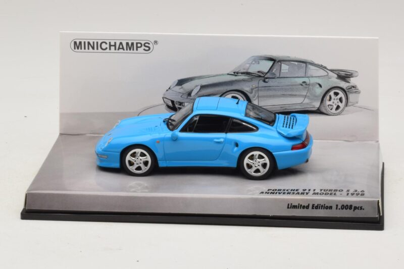 Porsche 911 996 Turbo S 3.6 Ediție Aniversară Albastru Minichamps 1:43 Porsche 911 996 Turbo S 3.6 Ediție Aniversară Albastru Minichamps 1:43 436069270 Metal