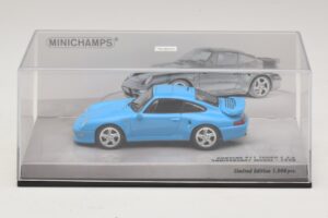 Porsche 911 996 Turbo S 3.6 Ediție Aniversară Albastru Minichamps 1:43 436069270 Metal - imaginea 4 din 5