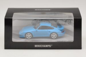 Porsche 911 996 Turbo S 3.6 Ediție Aniversară Albastru Minichamps 1:43 436069270 Metal - imaginea 5 din 5