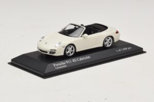 Porsche 911 997 Carrera 4S Cabriolet Alb Minichamps 1:43 400066431 Metal - imaginea 2 din 4