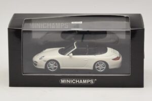 Porsche 911 997 Carrera 4S Cabriolet Alb Minichamps 1:43 400066431 Metal - imaginea 4 din 4
