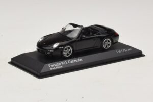Porsche 911 997 Carrera Cabriolet Black Edition Minichamps 1:43 400066434 Metal - imaginea 2 din 4