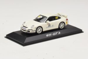 Porsche 911 997 GT3 #22 Alb Minichamps 1:43 WAP020102016 Metal - imaginea 2 din 4