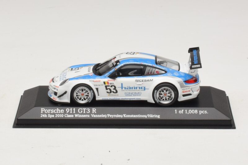 Porsche 911 997 GT3 R #53 Vannelet / Pyroles Class Winners 24 Hours of Spa 2010 Minichamps 1:43 Porsche 911 997 GT3 R #53 Vannelet / Pyroles Class Winners 24 Hours of Spa 2010 Minichamps 1:43 400108953 Metal