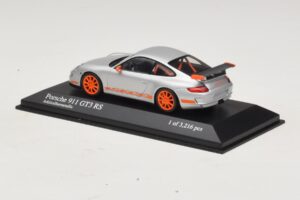 Porsche 911 997 GT3 RS Argintiu Minichamps 1:43 400066000 Metal - imaginea 3 din 4