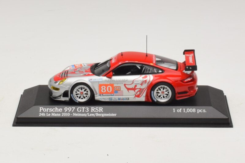Porsche 911 997 GT3 RSR GT2 #80 S. Neiman / D. Law 24 Hours of Le Mans 2010 Minichamps 1:43 Porsche 911 997 GT3 RSR GT2 #80 S. Neiman / D. Law 24 Hours of Le Mans 2010 Minichamps 1:43 410106980 Metal