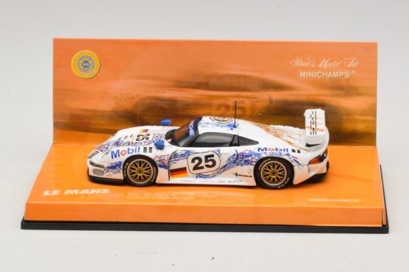 Porsche 911 GT1 #25 B. Wollek / T. Boutsen / H-J. Stuck 24 Hours of Le Mans 1996 Minichamps 1:43 Porsche 911 GT1 #25 B. Wollek / T. Boutsen / H-J. Stuck 24 Hours of Le Mans 1996 Minichamps 1:43 403966625 Metal