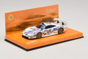 Porsche 911 GT1 #25 B. Wollek / T. Boutsen / H-J. Stuck 24 Hours of Le Mans 1996 Minichamps 1:43 403966625 Metal - imaginea 2 din 5
