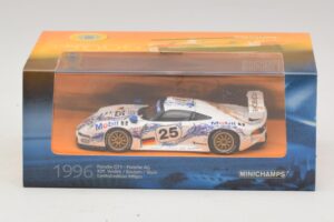 Porsche 911 GT1 #25 B. Wollek / T. Boutsen / H-J. Stuck 24 Hours of Le Mans 1996 Minichamps 1:43 403966625 Metal - imaginea 5 din 5
