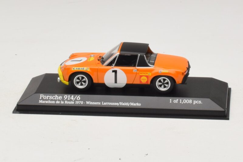 Porsche 914/6 #1 G. Larrousse / H. Marko Winners Marathon de la Route 1970 Minichamps 1:43 400706501 Metal