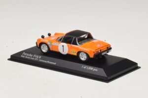 Porsche 914/6 #1 G. Larrousse / J-C. Perramond Rally Monte Carlo 1971 Minichamps 1:43 400716501 Metal - imaginea 3 din 4