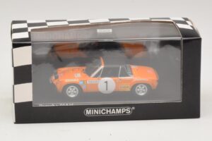 Porsche 914/6 #1 G. Larrousse / J-C. Perramond Rally Monte Carlo 1971 Minichamps 1:43 400716501 Metal - imaginea 4 din 4