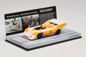 Porsche 917/10 #2 W. Kauhsen Farewell In The Snow Nurburgring 1973 Minichamps 1:43 437736592 Metal - imaginea 2 din 5