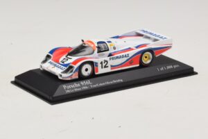 Porsche 956L #12 C. Yver / Cohen 24 Hours of Le Mans 1986 Minichamps 1:43 430866512 Metal - imaginea 2 din 4