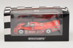 Porsche 962 IMSA #8 A.J. Foyt / B. Wollek 12 Hours of Sebring 1985 Minichamps 1:43 400856508 Metal - imaginea 4 din 4
